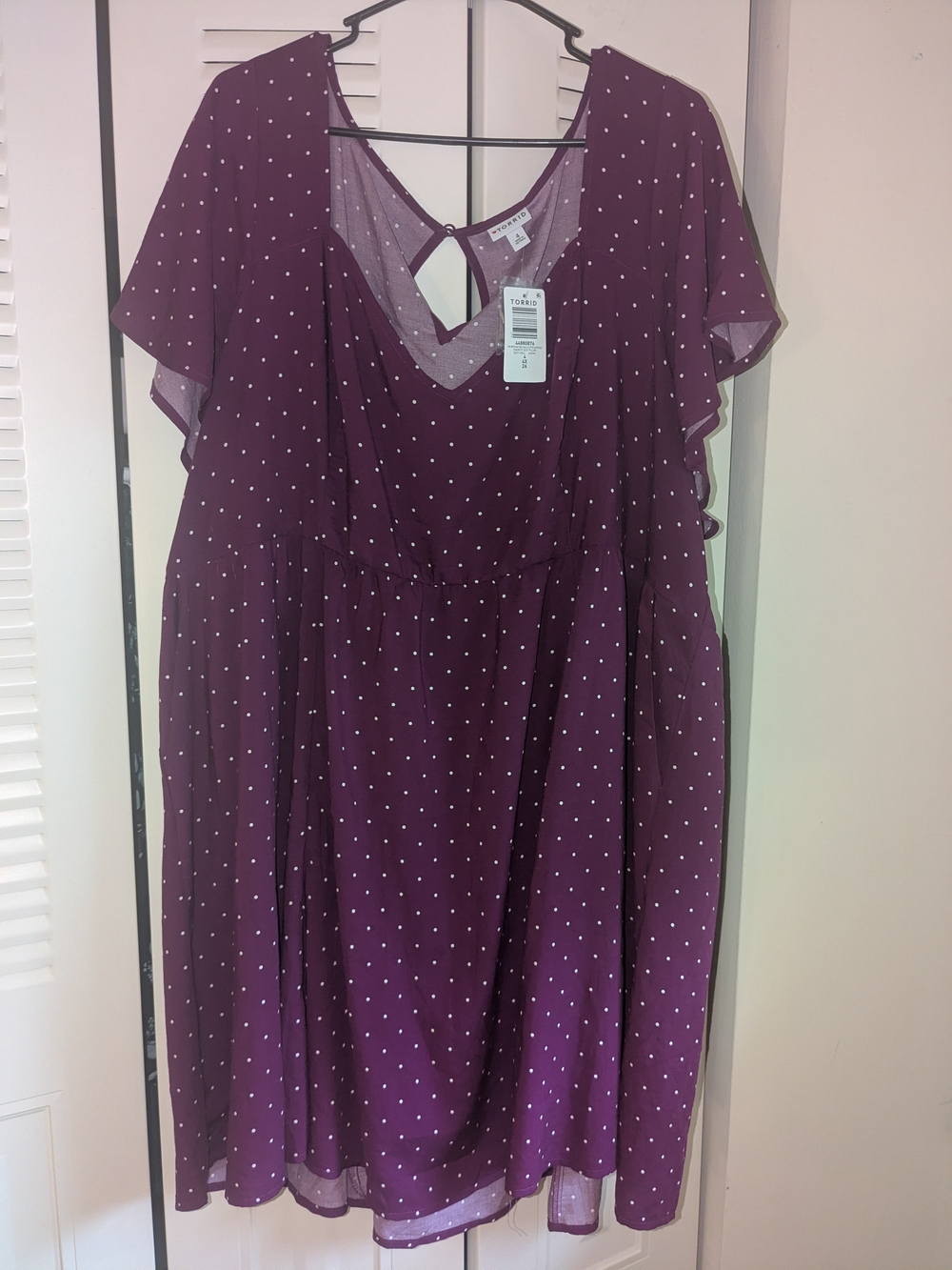 Torrid Plum Polka Dot Dress